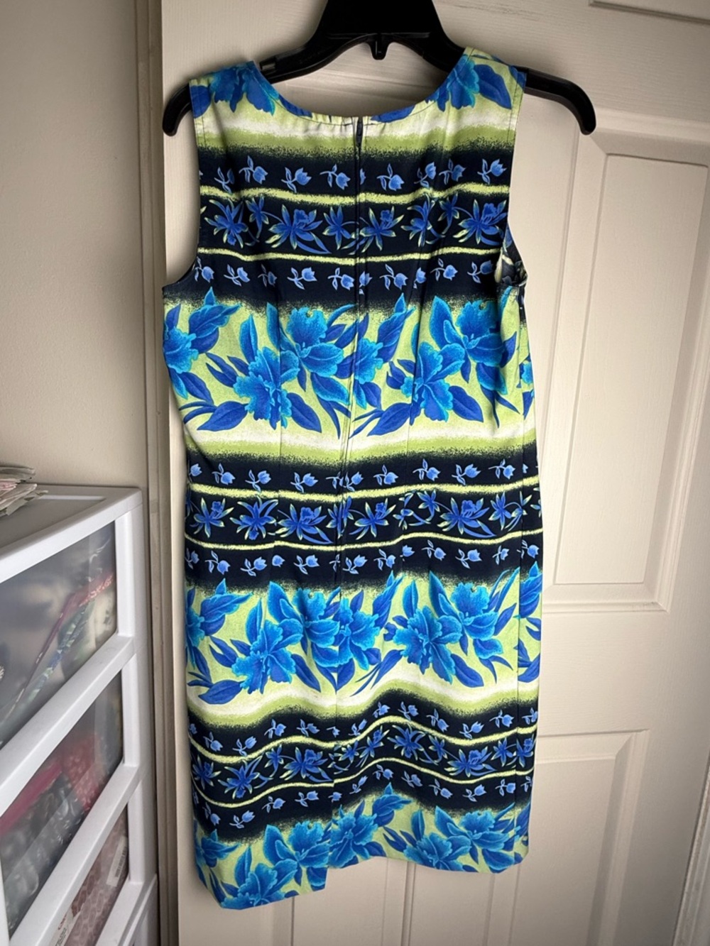 Green and Blue Floral Dress Size 6 Kathie Lee Collection - Picture 5 of 8